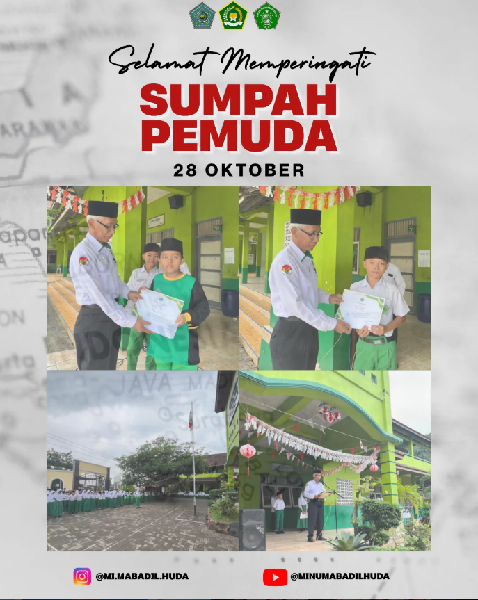 Peringatan Sumpah Pemuda di MI Mabadil Huda Berlangsung Khidmat dan Penuh Semangat