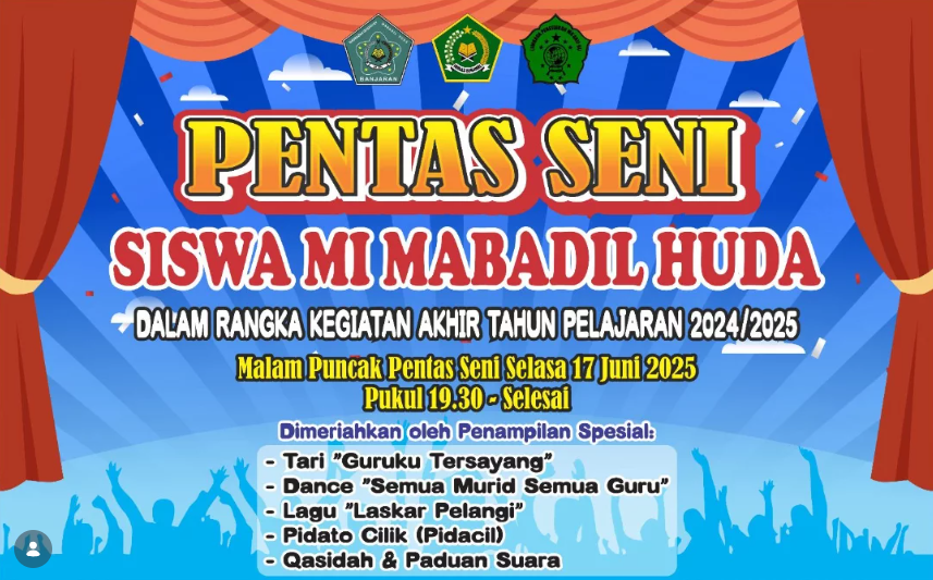 Semarak Pentas Seni Siswa MI Mabadil Huda Tutup Tahun Pelajaran 2024/2025